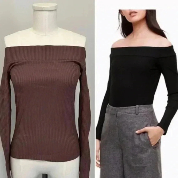 Aritzia Wilfred Freeman Top Off
Shoulder Ribbed Long Sleeve Top LIKE NEW - Picture 3 of 7